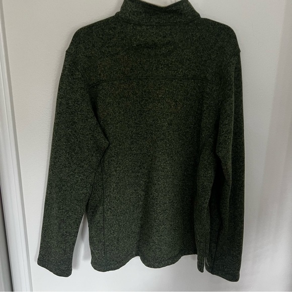 Woolrich Men's Green Quarter-Zip Sweater fleece size Large - Picture 3 of 6